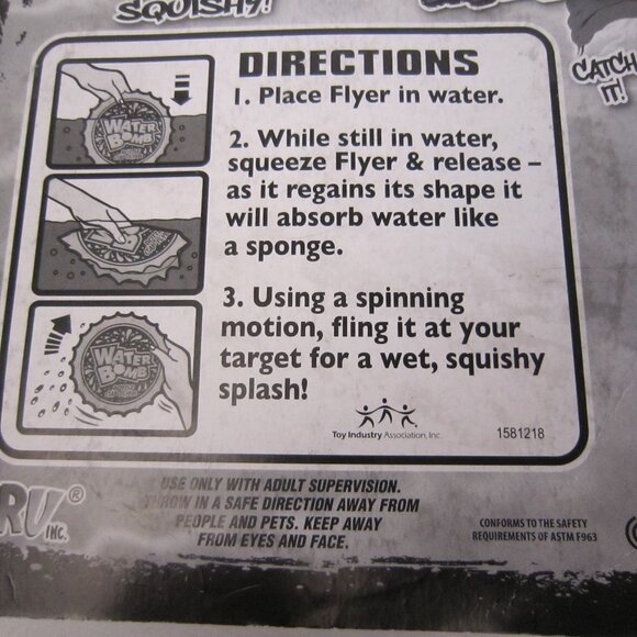 Jaru Inc Water Bomb Yellow Cap Flyer ; Soft & Squishy - Lot of 2 - New(Other) - Picture 10 of 14